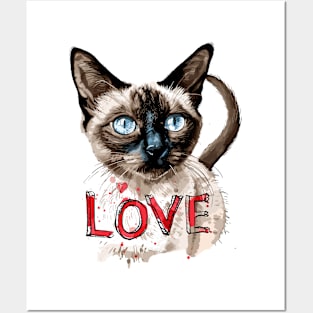 Siamese cat Posters and Art